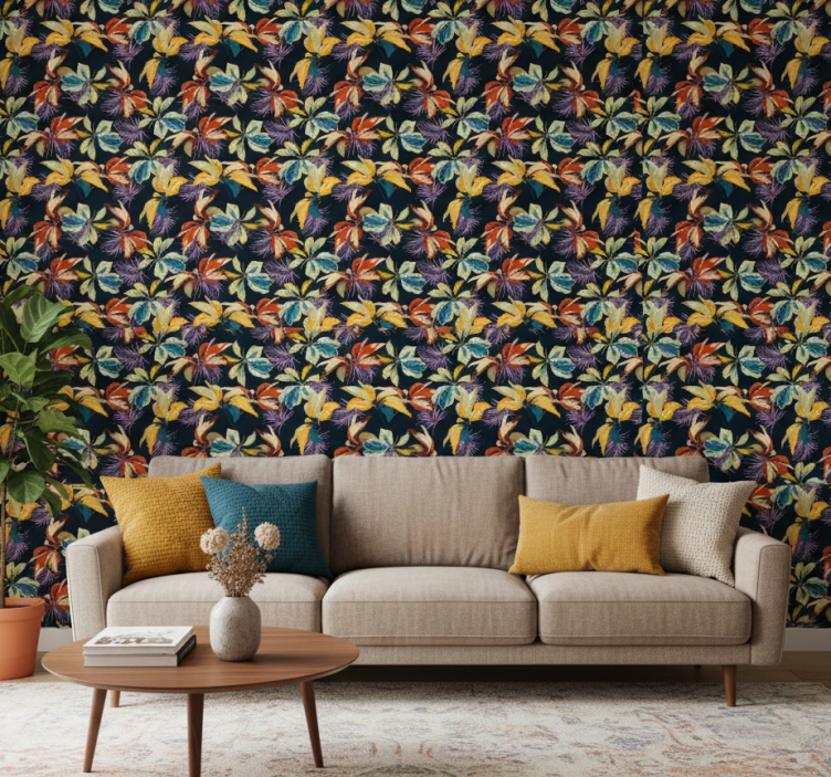 Papel de parede floral design de lírio-tigre - TenStickers