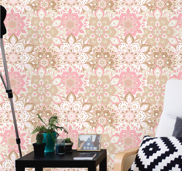 papel de parede floral elegância ornamentada floral - TenStickers