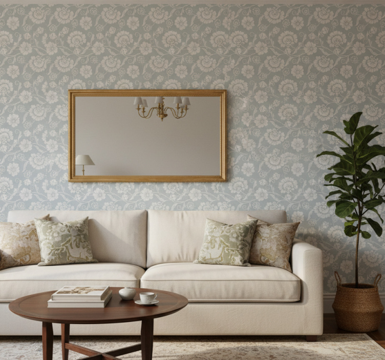 Papel de parede floral estampa floral "chic de vovó" - TenStickers