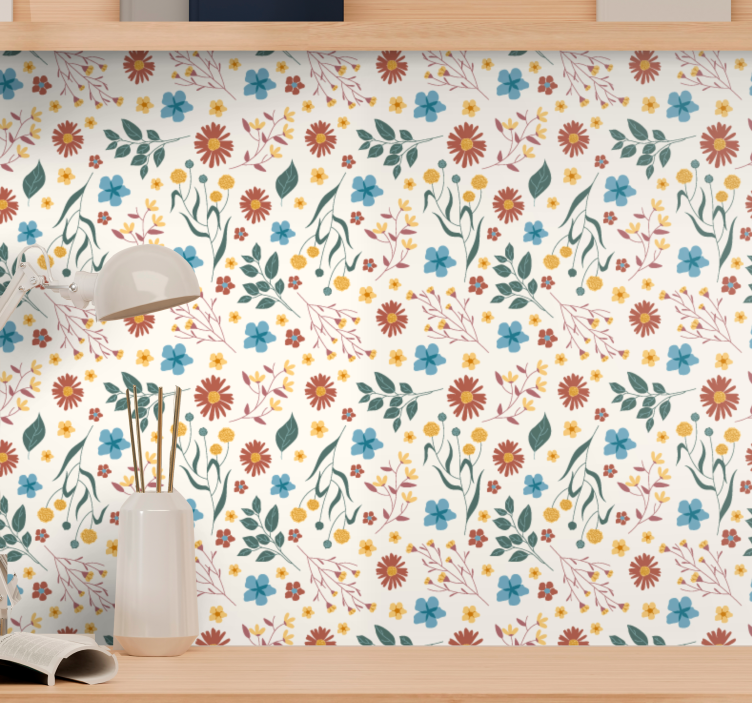 papel de parede flores florescimento botânico - TenStickers