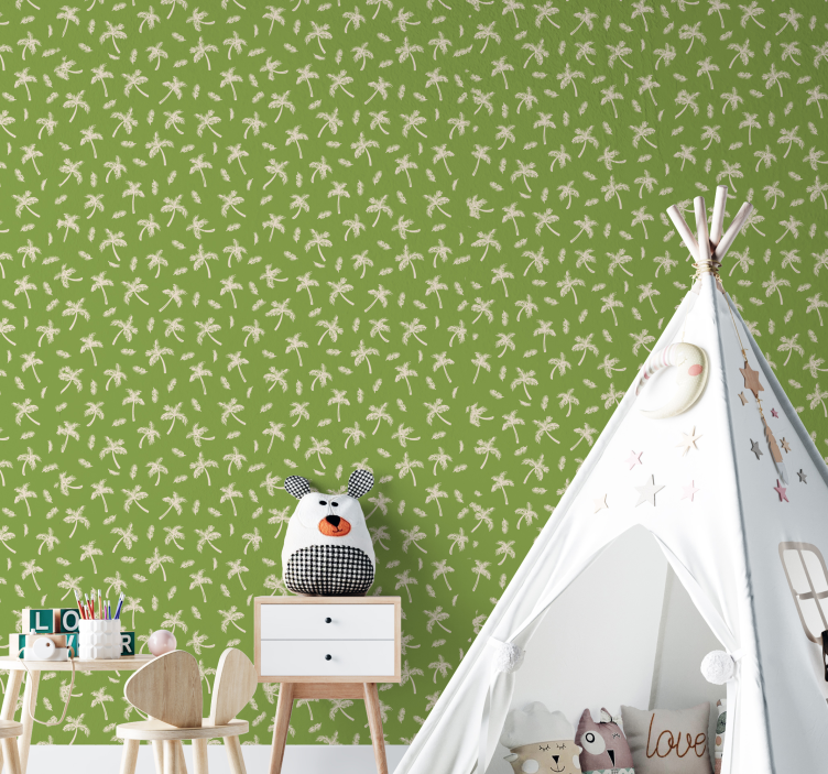 Papel de parede folhas vegetação floral - TenStickers