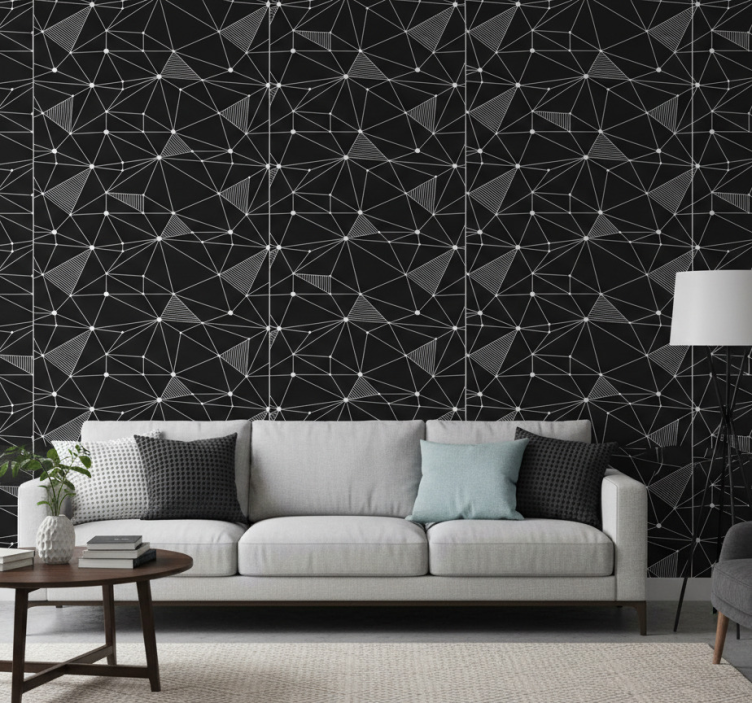 Papel de parede formas geométricas ousadas - TenStickers
