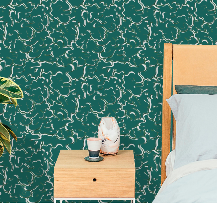 papel de parede formas geométricas redemoinhos abstratos - TenStickers