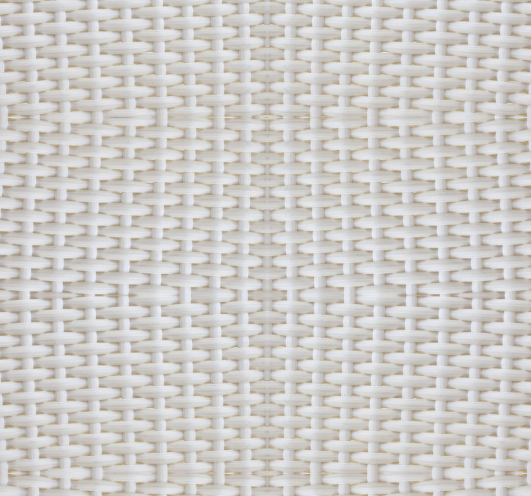 papel de parede madeira Efeito rattan branco - TenStickers