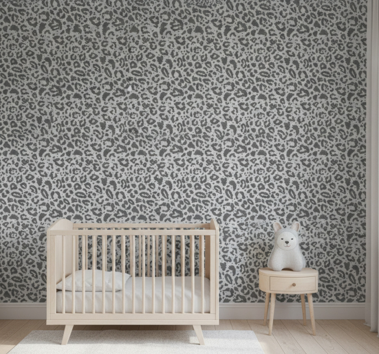 Papel de parede infantil estampa de manchas de leopardo - TenStickers