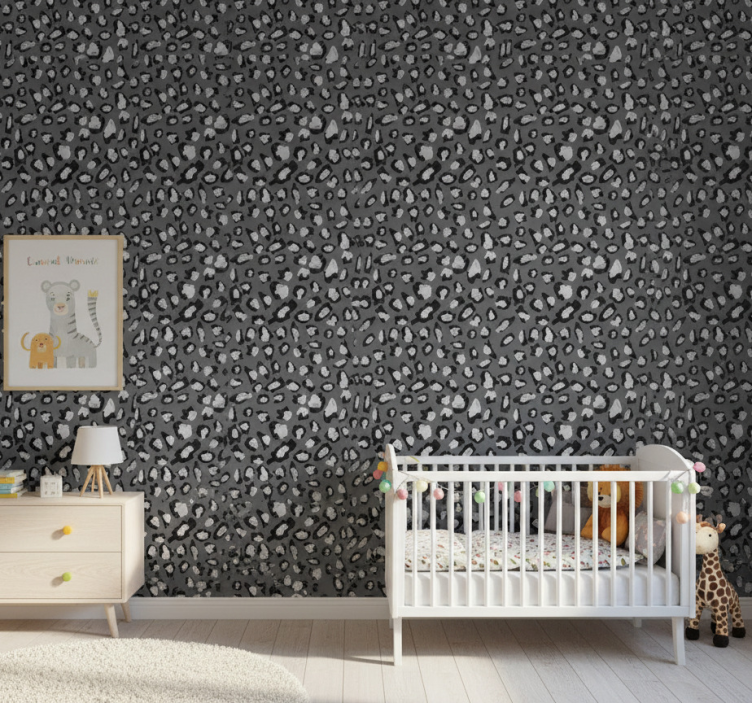 Papel de parede infantil estilo manchas de leopardo - TenStickers