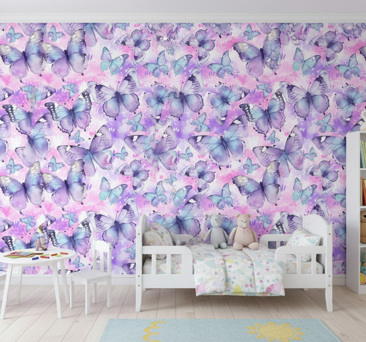 Papel de parede infantil estilo splash - TenStickers