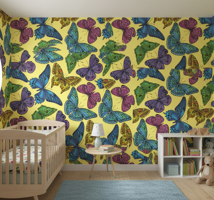 Papel de parede infantil grande multicolorido - TenStickers