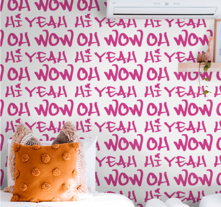 papel de parede letras design de frase expressiva - TenStickers