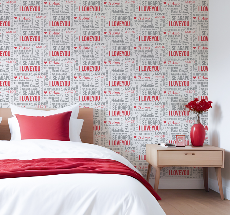 papel de parede letras i love you em idiomas diferentes - TenStickers