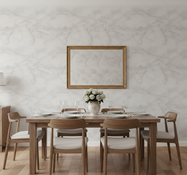 Papel de parede mármore efeito espiral neutro - TenStickers