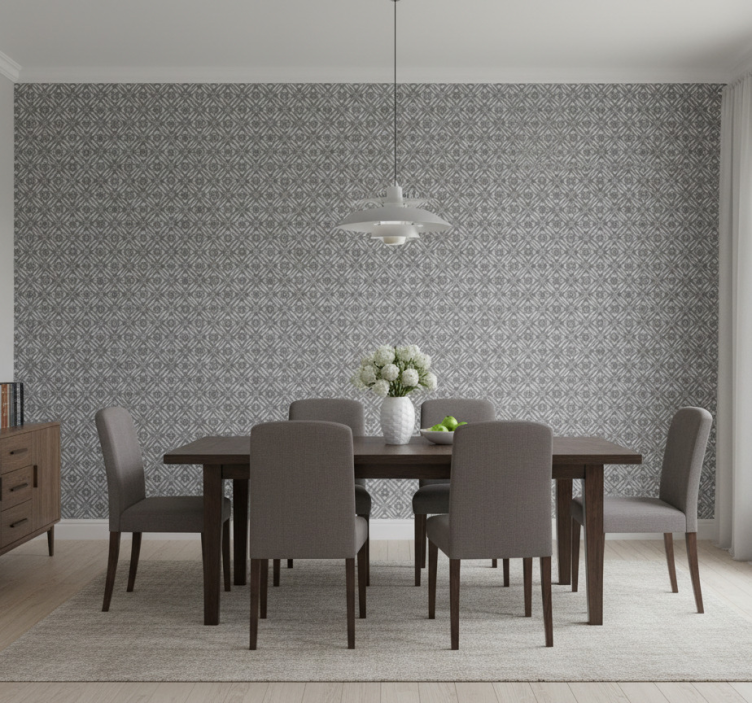 Papel de parede mármore padrão cinza elegante - TenStickers