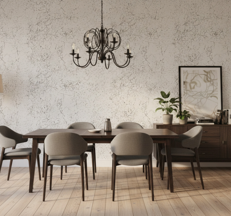 Papel de parede mármore superfície branca rachada - TenStickers