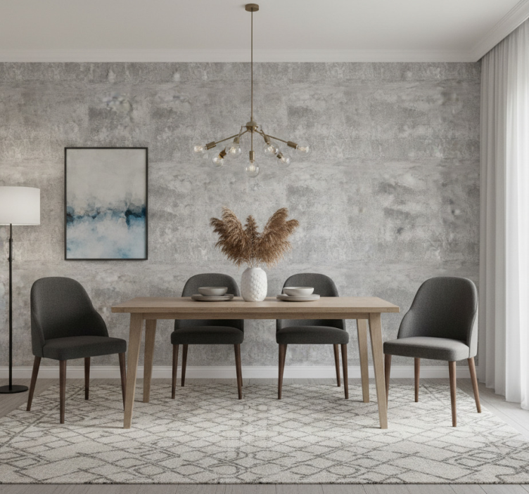 Papel de parede mármore superfície cinza elegante - TenStickers