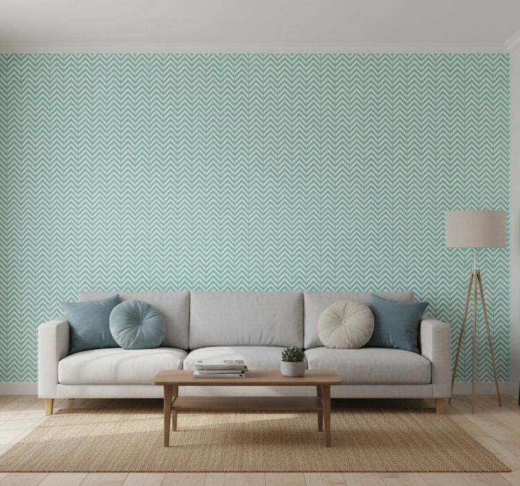 Papel de parede moderno com padrão de setas geométricas - TenStickers