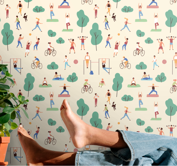 Papel de parede natureza atividades ao ar livre - TenStickers