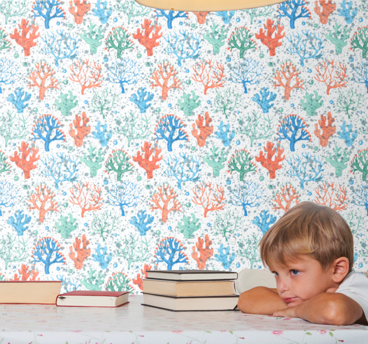 Papel de parede natureza impressão de recife de coral - TenStickers