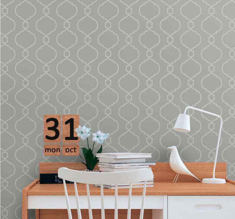 papel de parede ornamental formas de linhas elegantes - TenStickers