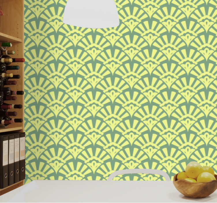 papel de parede ornamental geometria ornamental - TenStickers