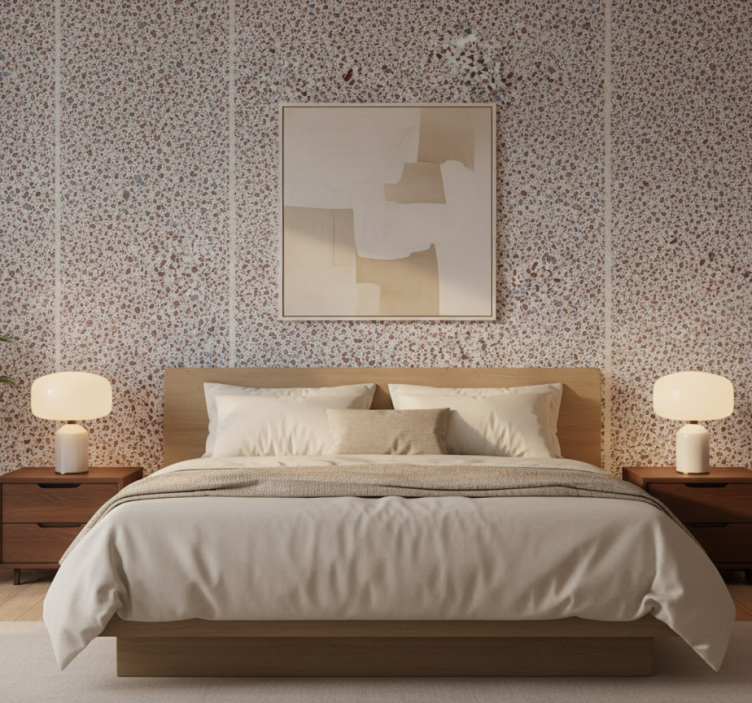 Papel de parede outras texturas cinza terrazzo - TenStickers