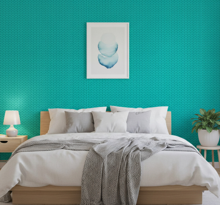 Papel de parede outras texturas cordas azuis - TenStickers