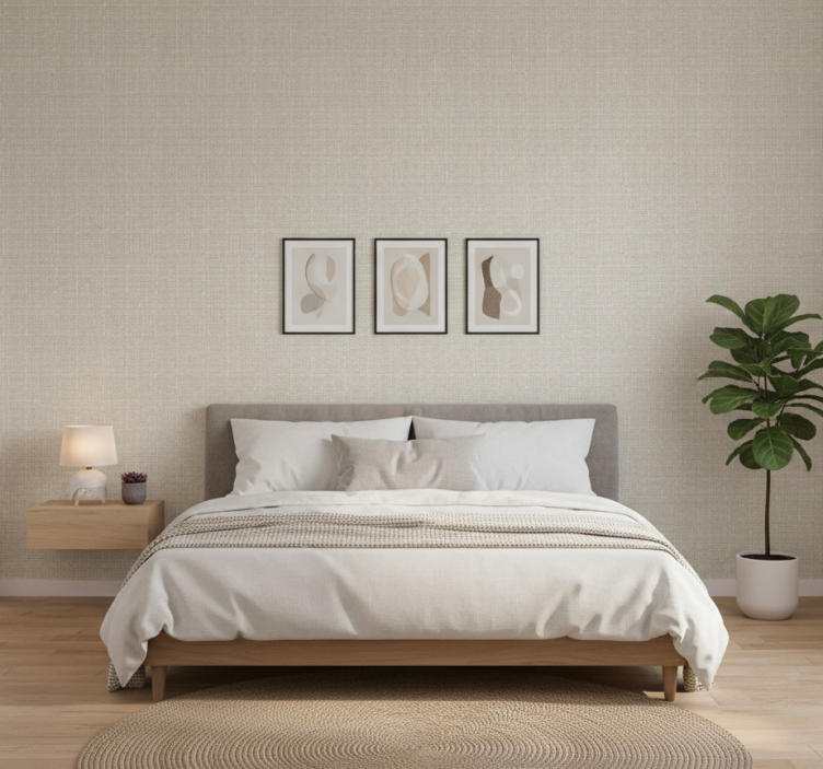 Papel de parede outras texturas textura linho marrom claro - TenStickers