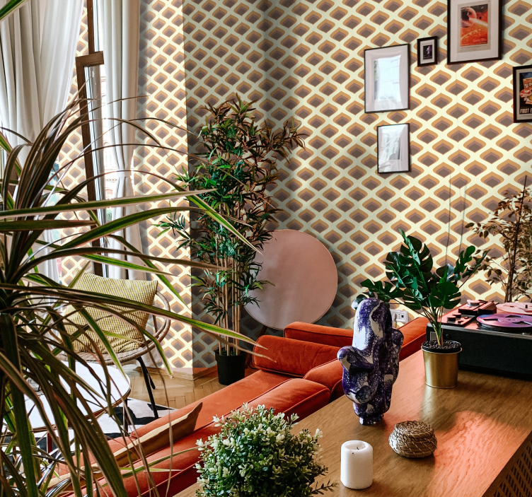 Papel de parede outros vintage pétalas anos 60 - TenStickers