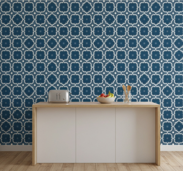Papel de parede para cozinha com azulejos decorativos - TenStickers