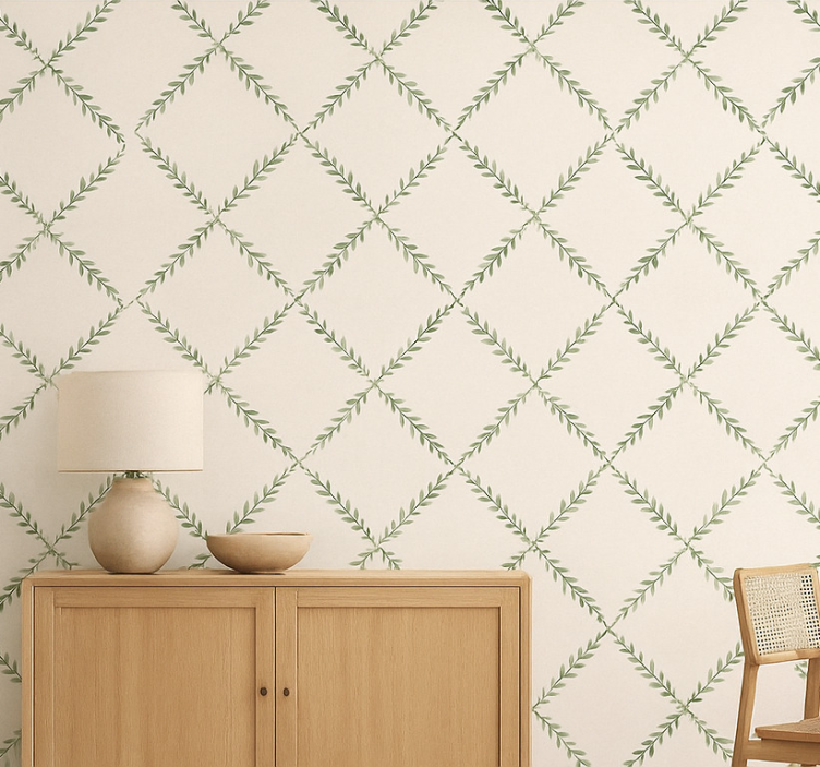 papel de parede para cozinha ramos de oliveira - TenStickers