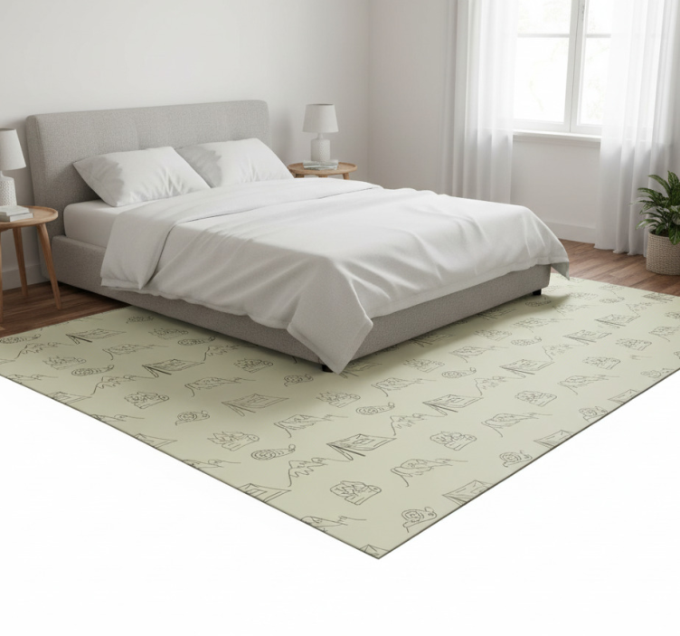 Papel de parede para quarto com desenhos de camping - TenStickers