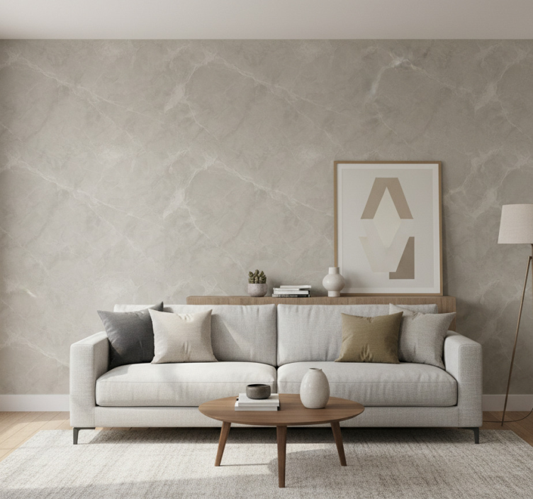 Papel de parede para sala azulejo cimentício regular - TenStickers