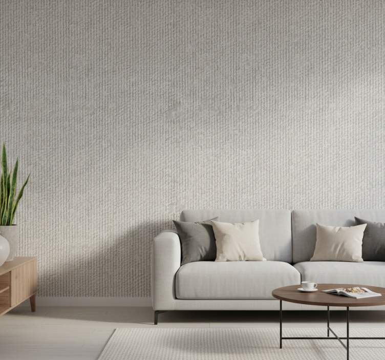 Papel de parede para sala padrão cinza texturizado - TenStickers