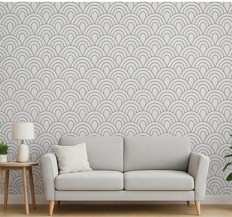 Papel de parede para sala pedra cinza - TenStickers