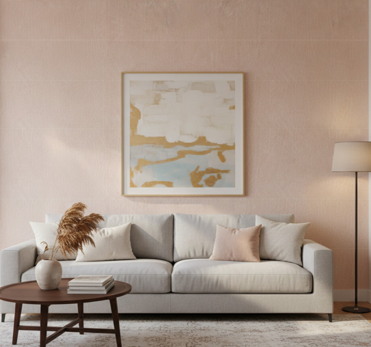 Papel de parede para sala superfície neutra texturizada - TenStickers