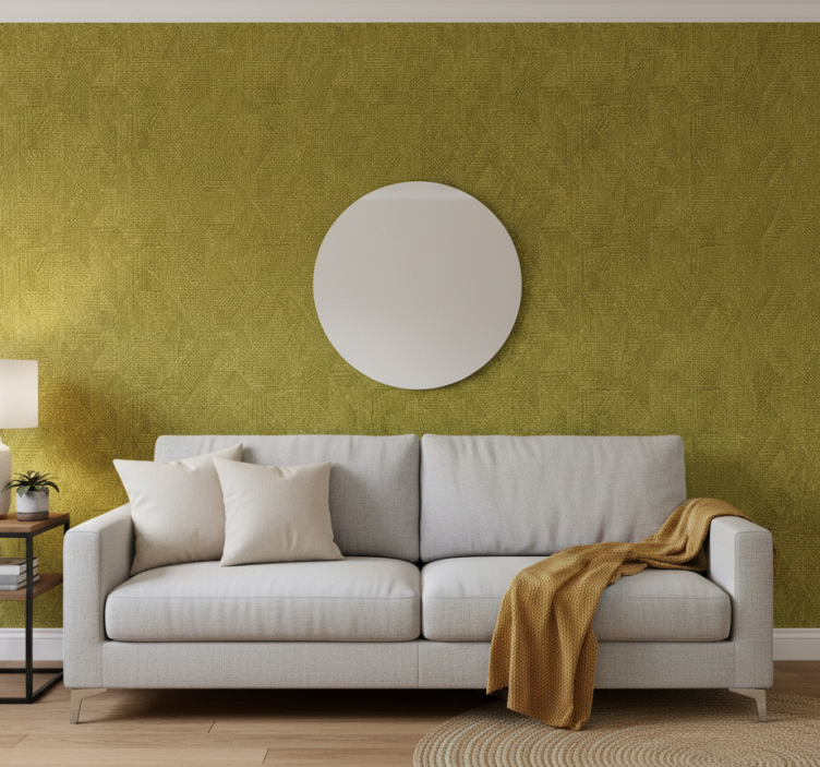 Papel de parede para sala superfície verde texturizada - TenStickers