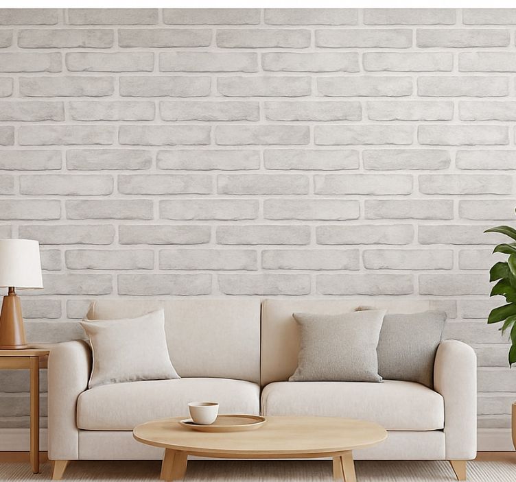 Papel de parede para sala tijolo loft - TenStickers