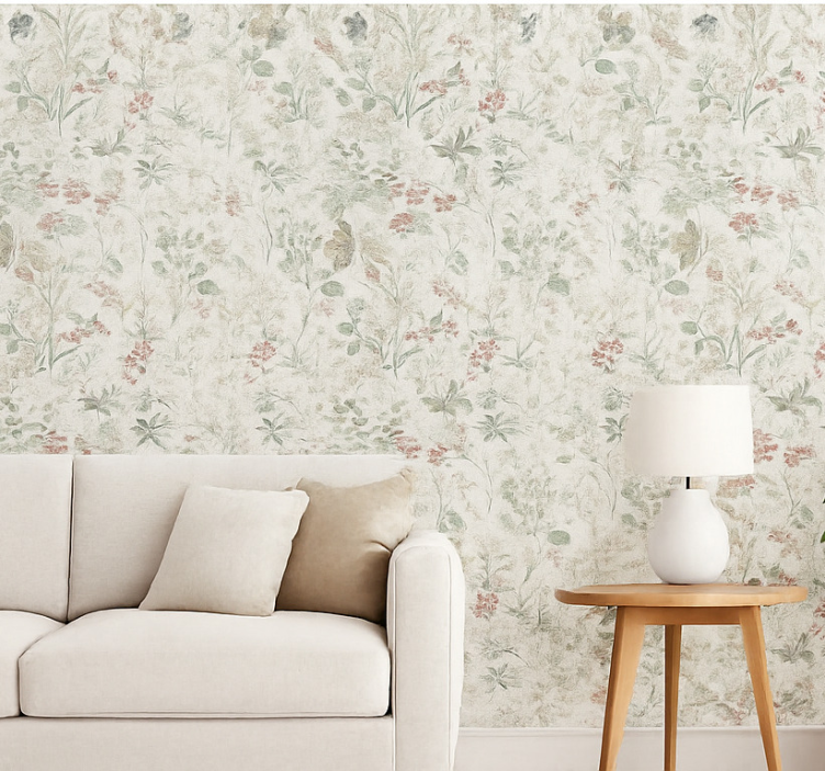 Papel de parede para sala trilha do pradaria de verão - TenStickers