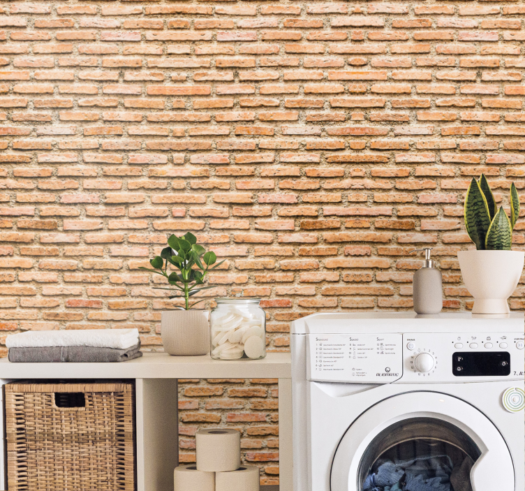 papel de parede pedra padrão texturizado bege - TenStickers