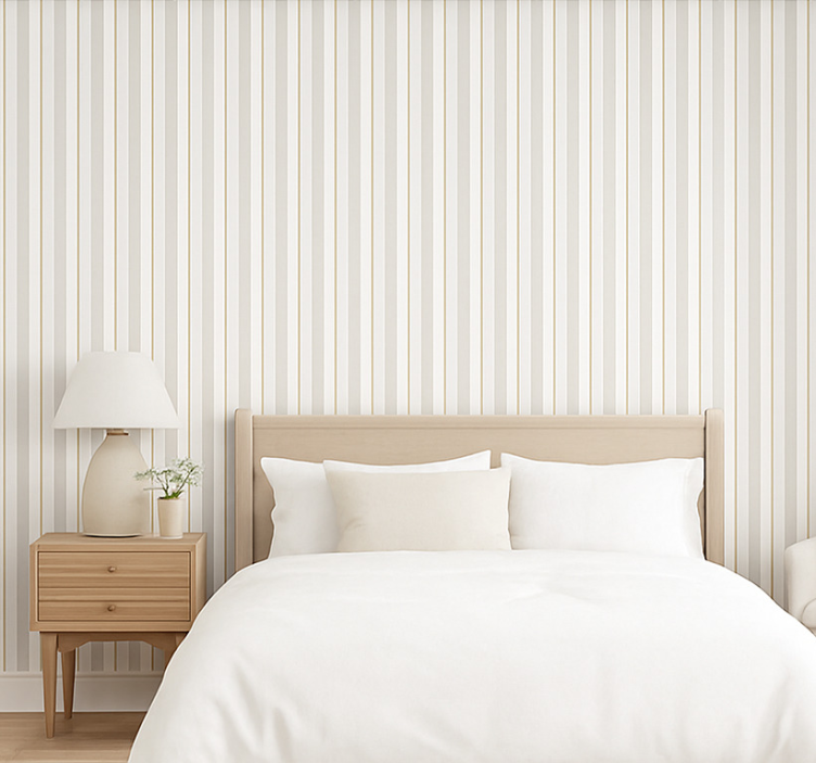 Papel de parede quarto de casal aquarela cinza - TenStickers