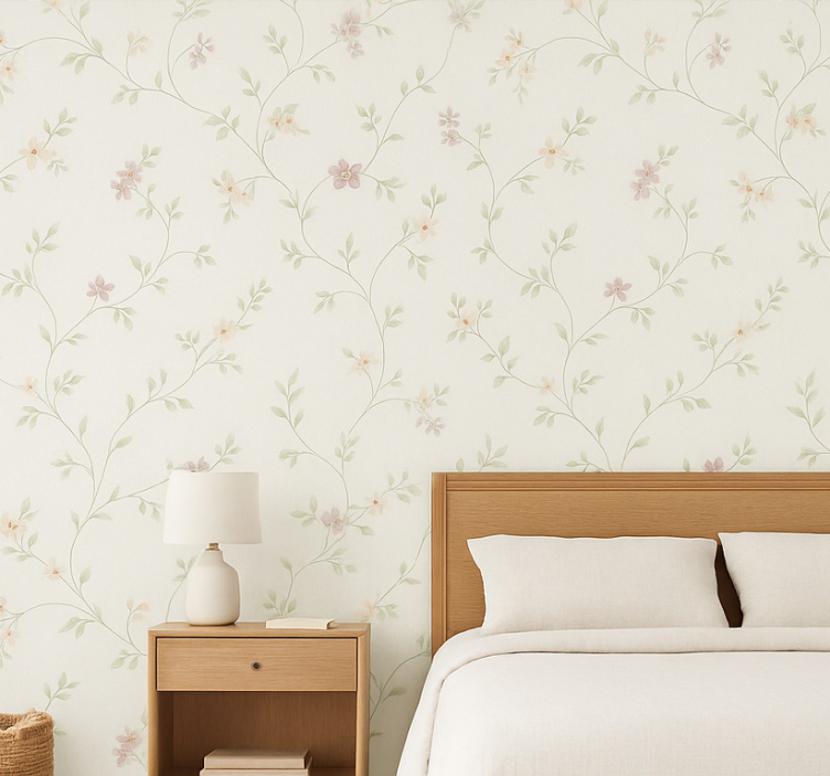 Papel de parede quarto de casal trilha clássica do campo - TenStickers