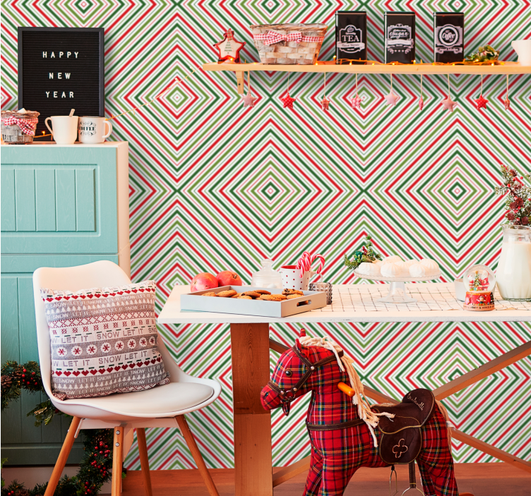 Papel de parede Natal praças festivas - TenStickers