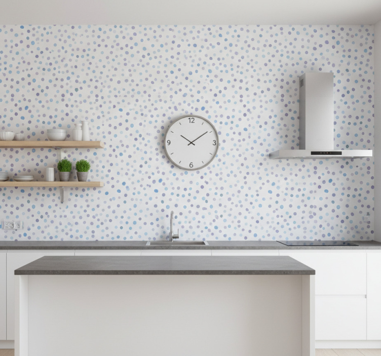 Papel de parede texturas e padrões em tons de azul - TenStickers