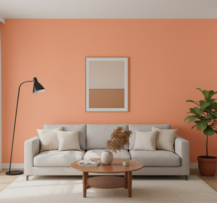 Papel de parede texturas e padrões pêssego destruído - TenStickers