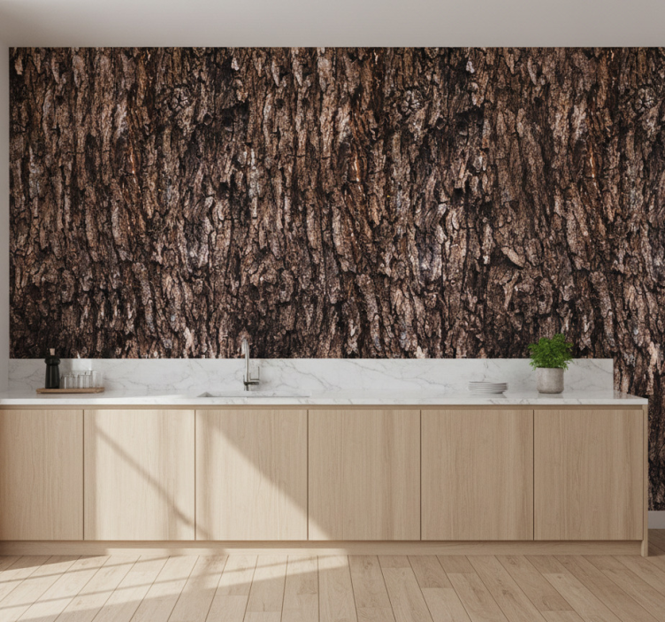 Papel de parede texturas e padrões superfície de casca - TenStickers