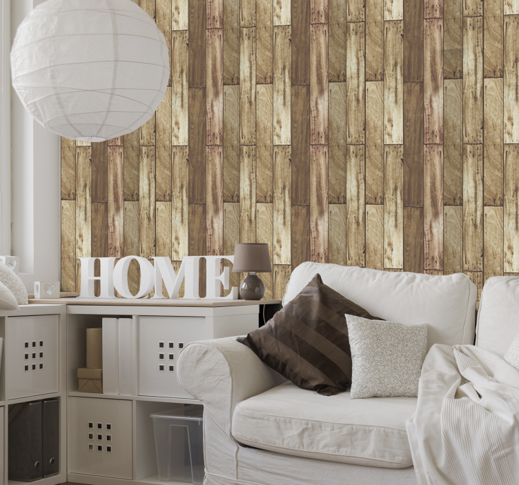 papel de parede texturizado Manto de Madeira - TenStickers