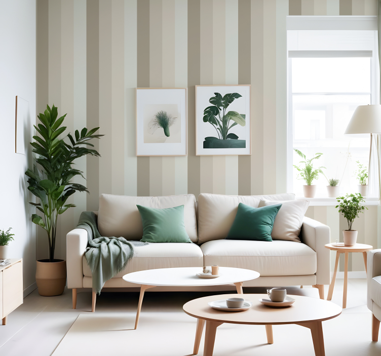 papel de parede vertical tons de bege - TenStickers