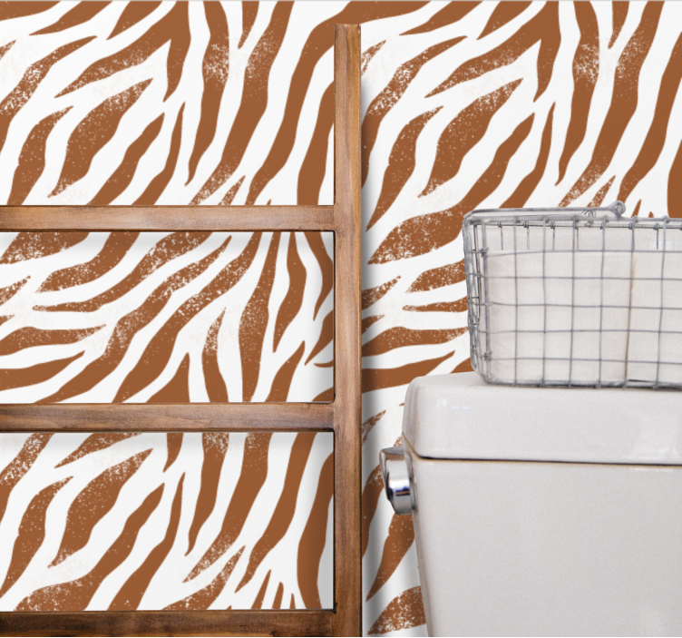 Papel de parede zebra estampa animal marcante - TenStickers