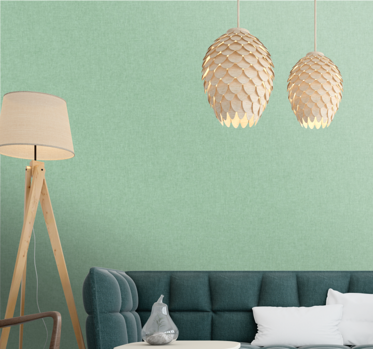 papel de parede abstracto Luz verde - TenStickers