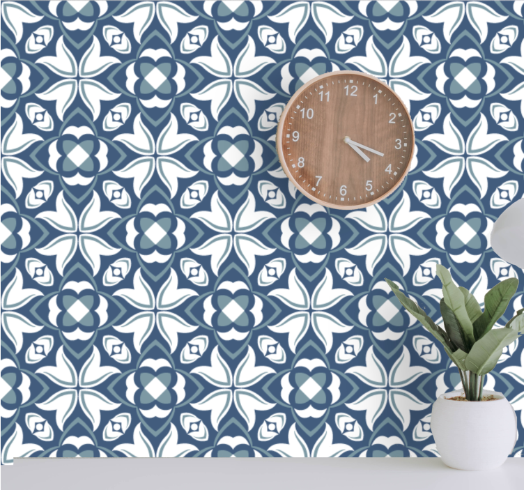 Papel de parede para sala moderno hampton style - TenStickers