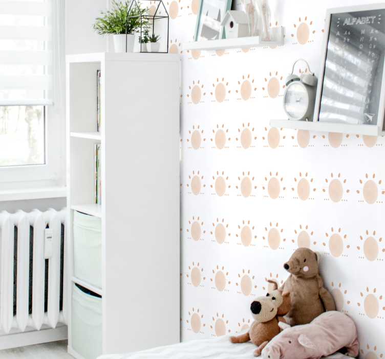 papel de parede abstracto Sol mínimo abstrato - TenStickers